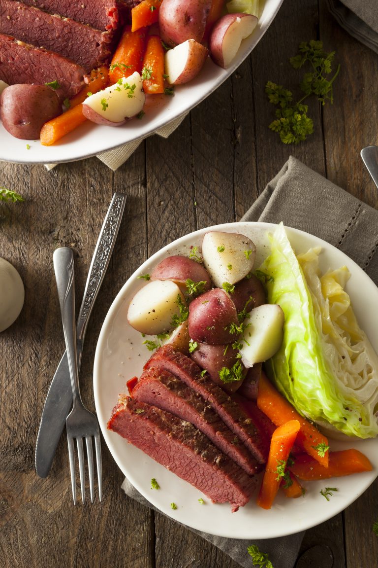 Corned beef and cabbage with potatoes