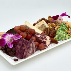Domestic cheese plate for airplane catering.